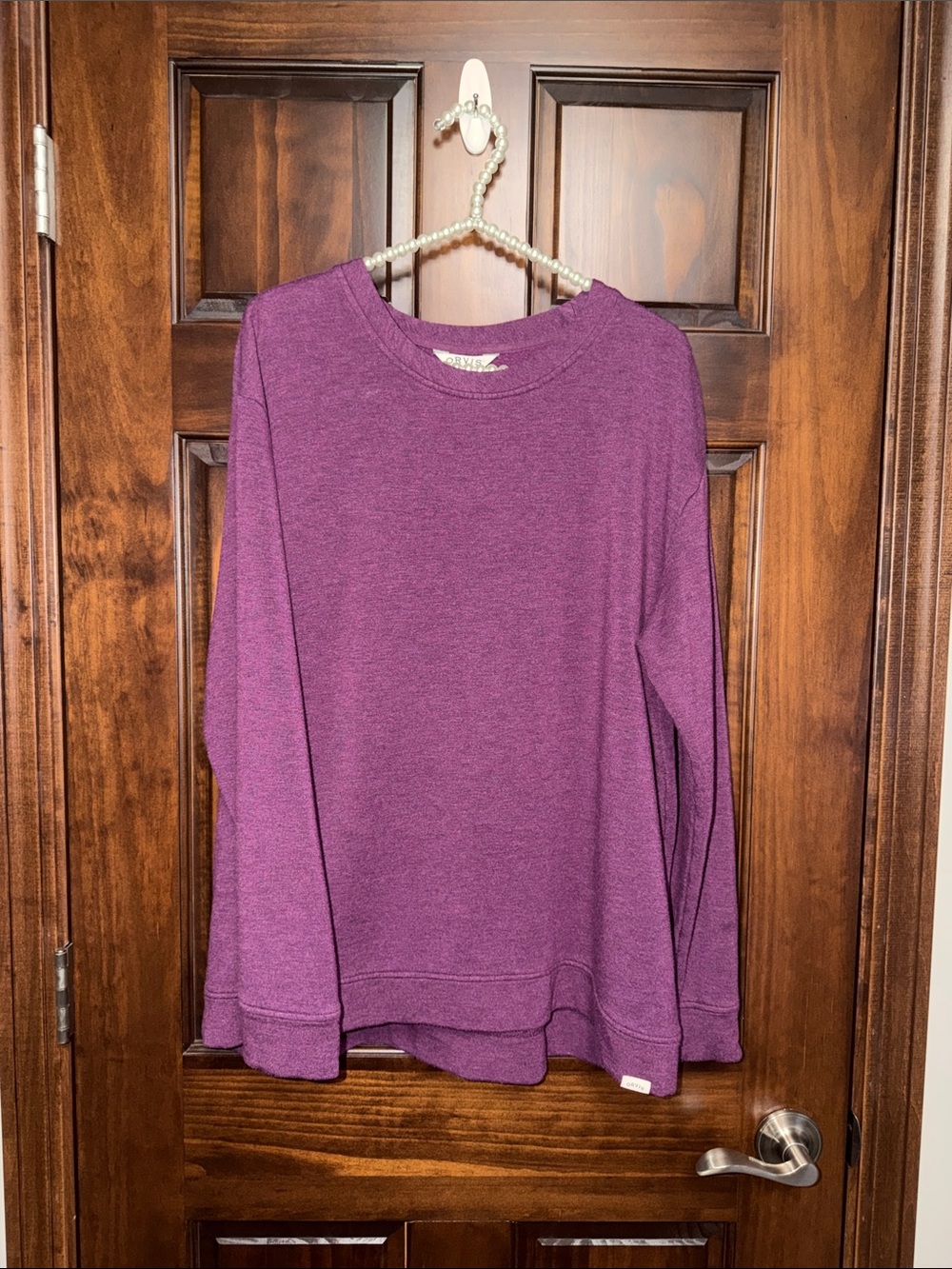 Orvis Plum Crewneck Sweater